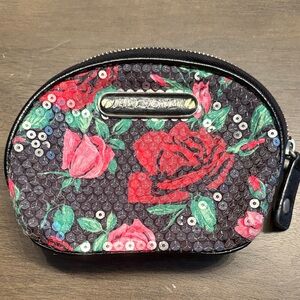Betsey Johnson Black Floral Women's Pouch